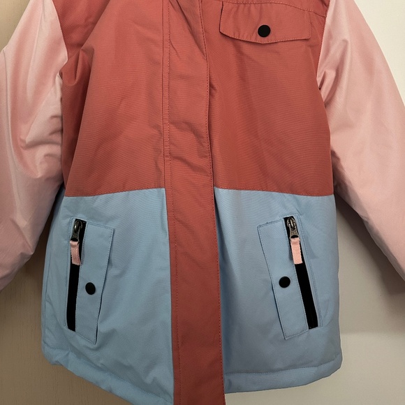 Extremely Warm Girls Winter Coat w Double Zipper and Additional Lining 7-8 - Picture 3 of 8